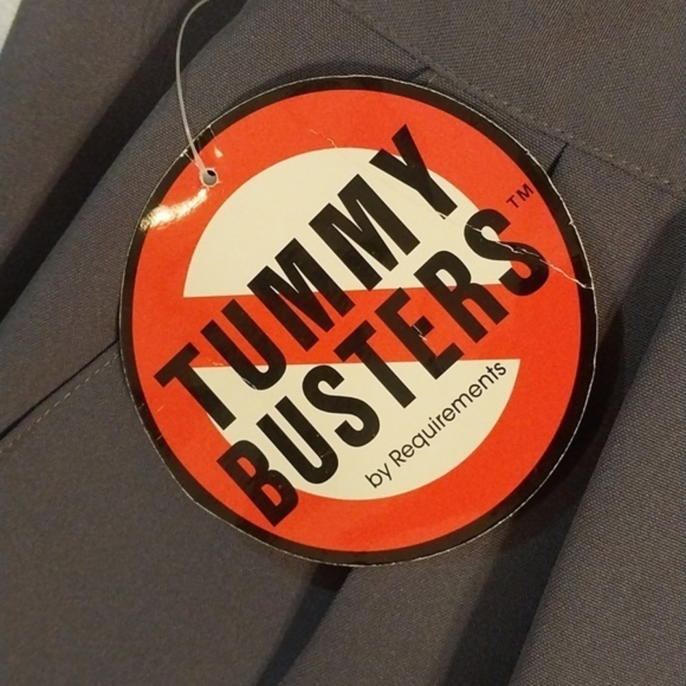 Requirements‎ NWT Women's Pants Size 18/28 Gray "Tummy Busters" Side Zip - Picture 9 of 12